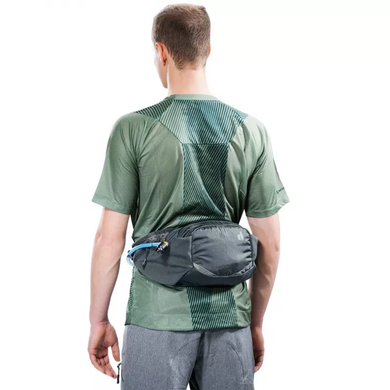 Marsupio DEUTER Pulse 3 compatibile con reni, cintura regolabile, 3 L, grafite, 330 g