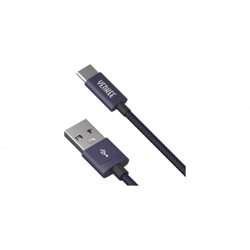 Cavo YENKEE YCU 301 BE USB-A 2.0/USB-C 1m lilla