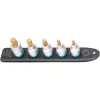 Set di chiavi a bussola Hazet 990-SR/5 bussole corte a profilo multiplo, 5 pezzi, misure M6–M14