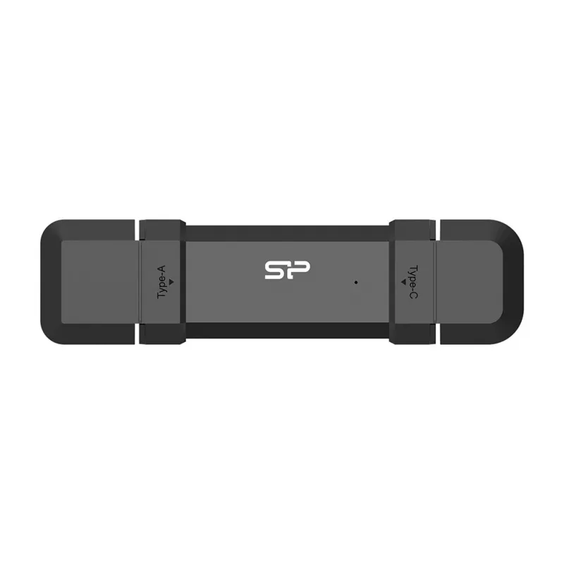 Silicon Power DS72 SSD portatile a chiavetta da 250 GB, USB 3.2 Gen 2, USB-A/USB-C, nero