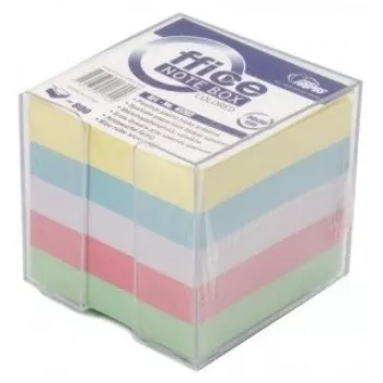 Note Forpus 9x9 cm, assortite, non incollate, con coperchio (800) 0716-007
