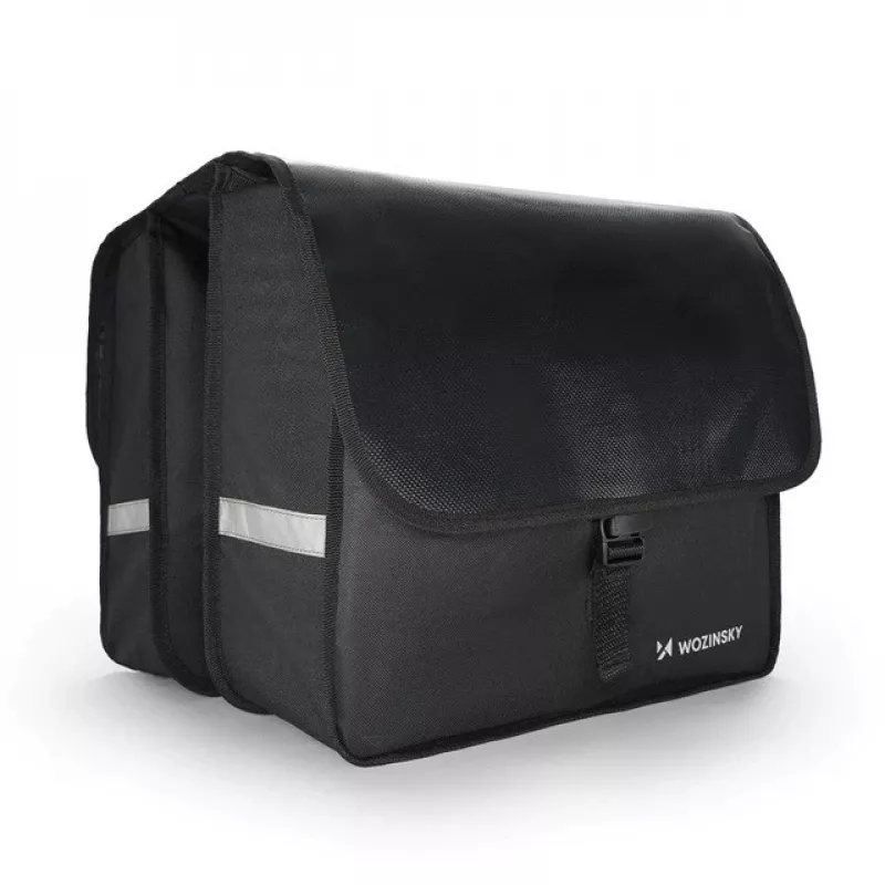 Borsa da bici Wozinsky doppia borsa portapacchi 28 L nero WBB34BK