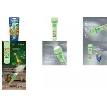 Torcia portatile Varta Kids Flashlight verde chiaro ABS PC 70h autonomia batteria
