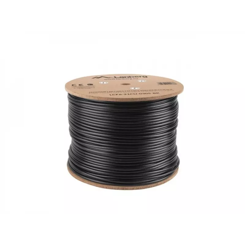 Cavo di rete Lanberg LCF6-21CU-0305-BK nero 305 m Cat6 F/UTP (FTP) per esterni