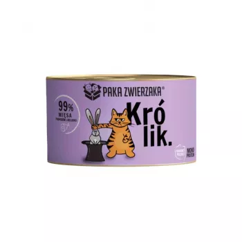 PAKA ZWIERZAKA coniglio - cibo umido per gatti - 200 g