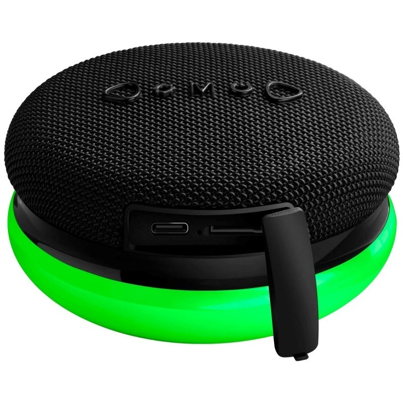 Diffusore Bluetooth portatile DEFENDER ENJOY 40 — 7 W RMS, Bluetooth 5.3, illuminazione LED, batteria LiPo, 9 h, nero