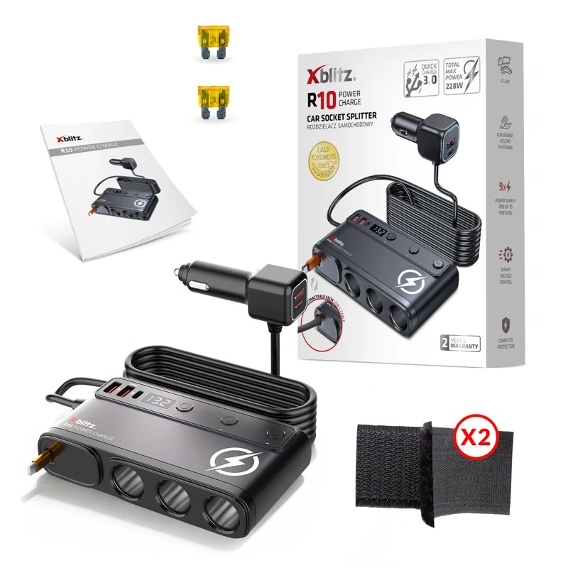 Xblitz R10 Power Charge sdoppiatore presa auto
