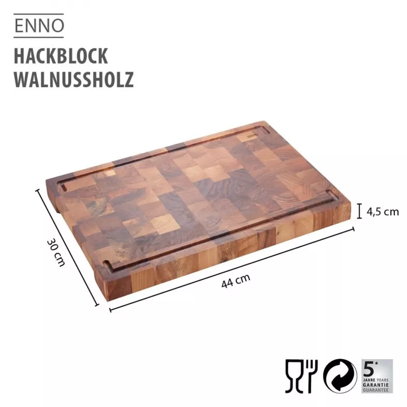Tagliere GEFU ENNO in legno di noce 44 x 30 cm