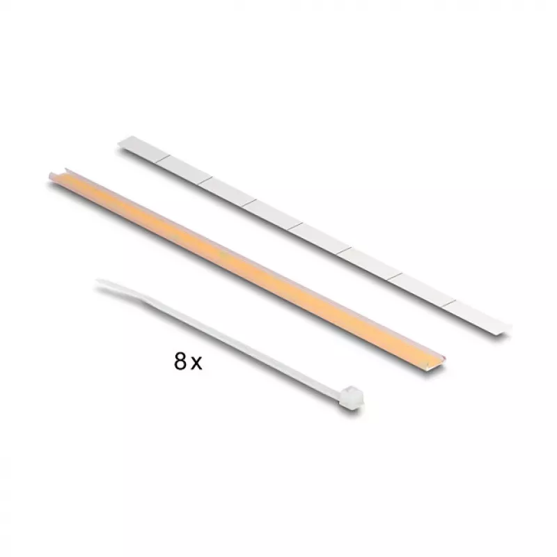 Patch Panel DeLOCK 67060 19 pollici tipo D con scarico di trazione, 8 porte centrate, 1HE, nero