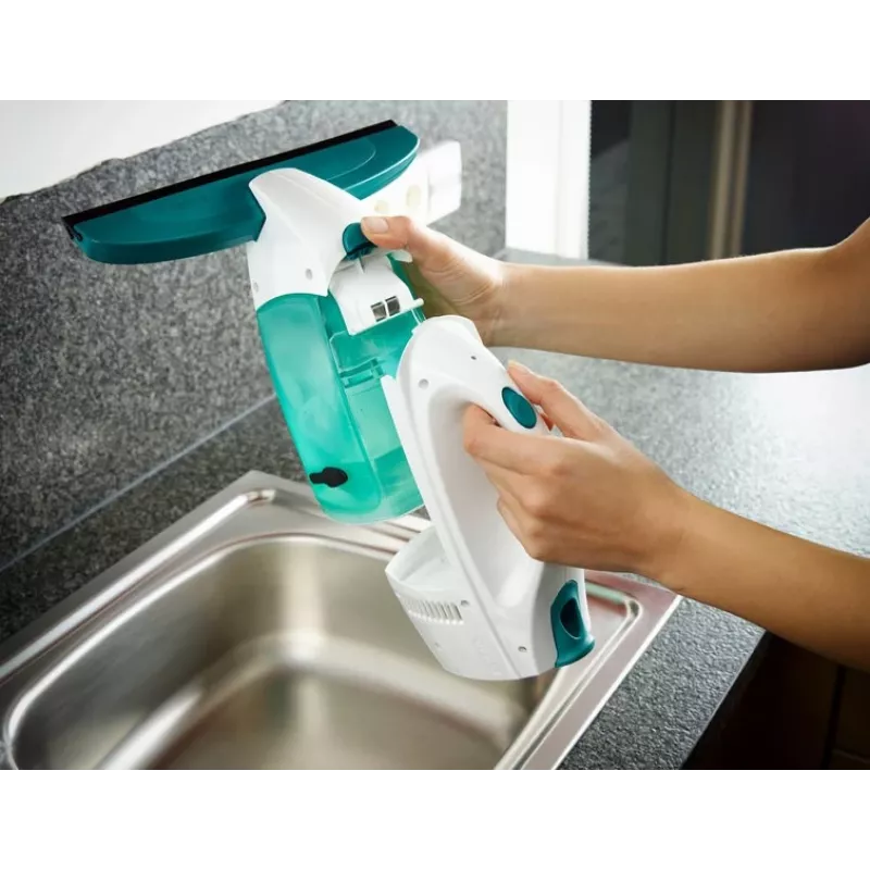 Leifheit puliscivetri Window Vacuum Glass Cleaner Dry&Clean con manico e spazzola 51003