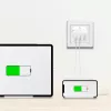 Adattatore presa USB doppio 65W, 2xUSB-C, bianco