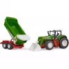 Bruder Roadmax trattore con caricatore frontale e rimorchio ribaltabile