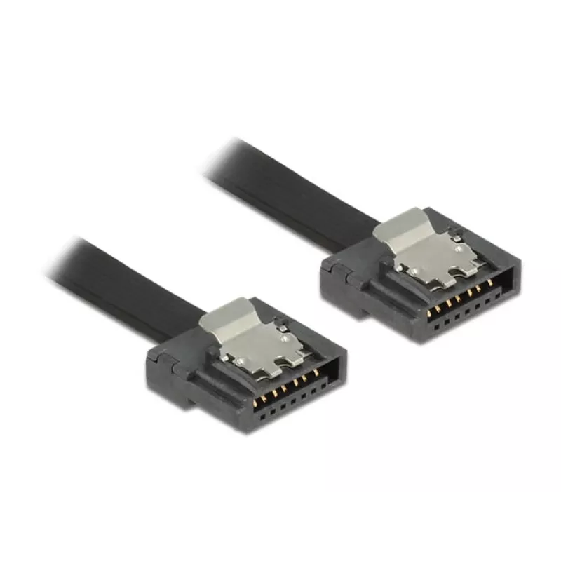 Cavo SATA DeLOCK 83841 0,5 m SATA III 7-Pin nero