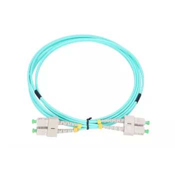 Cavo patch in fibra ottica Extralink SC/APC–SC/APC, multimodale OM3, duplex, guaina 3 mm, 5 m