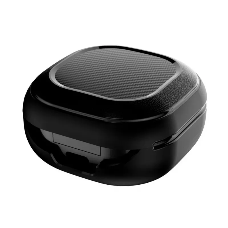 Tech-Protect Rough Carbon cover per la custodia di ricarica Samsung Galaxy Buds 2 Pro/2/Live/Pro, nera