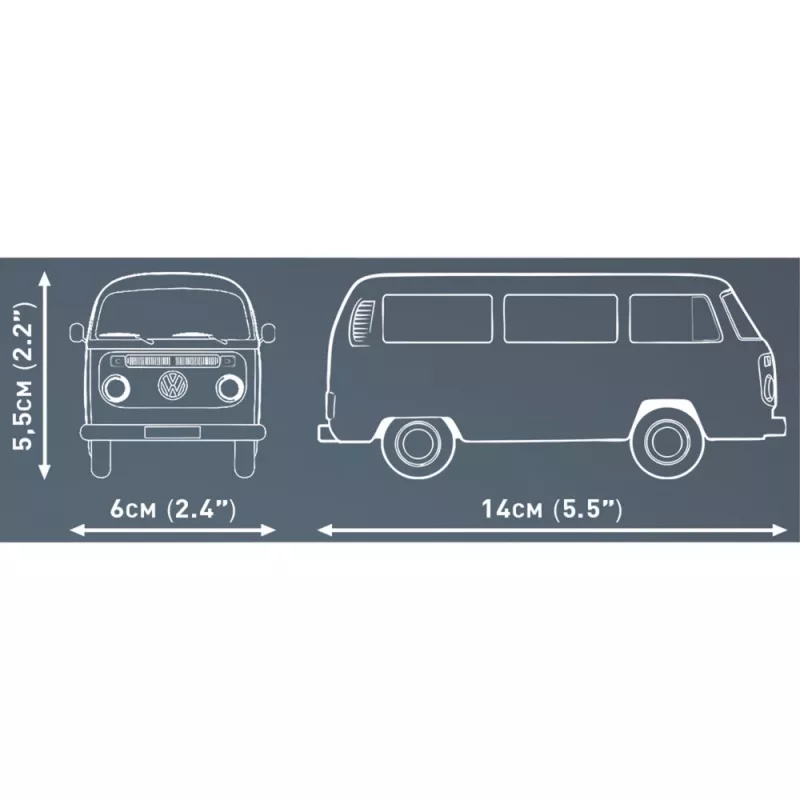 Kit di montaggio Cobi Volkswagen T2b Bus arancione, scala 1:35, kit