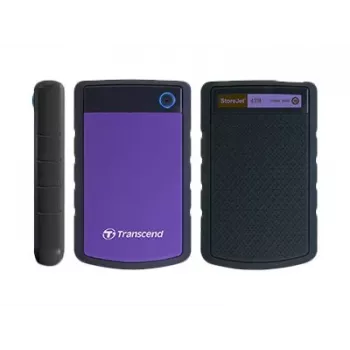 Transcend StoreJet 25H3P - disco fisso - 4TB - esterno (portatile) - 2.5 (6,4 cm) - USB3.0 - AES a 256 bit - viola (TS4TSJ25H3P)