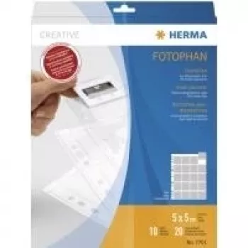 Bustine per diapositive HERMA 7701 per diapositive 35 mm pellicola trasparente 10 tasche
