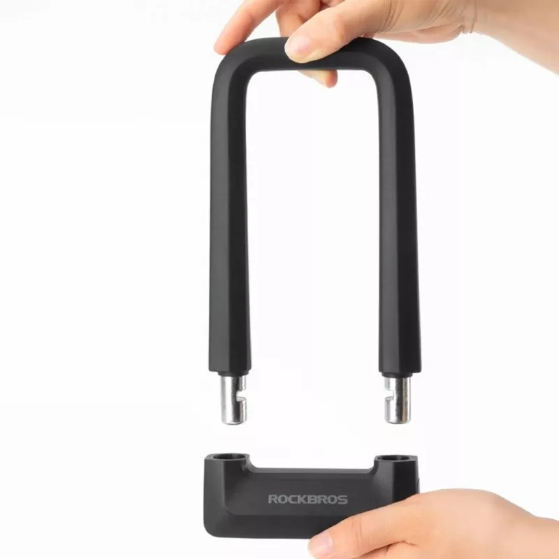Rockbros RKS626-BKU-lock Lucchetto per bici, nero