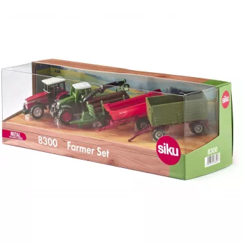 Set veicoli agricoli giocattolo Siku Farmer 8300 — modelli di macchine agricole in pressofusione