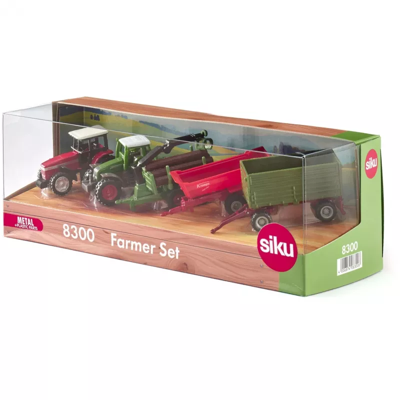 Set veicoli agricoli giocattolo Siku Farmer 8300 — modelli di macchine agricole in pressofusione