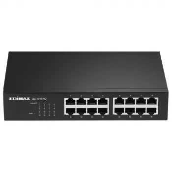 Edimax GS-1016 V2 switch di rete managed Gigabit Ethernet (10/100/1000) nero