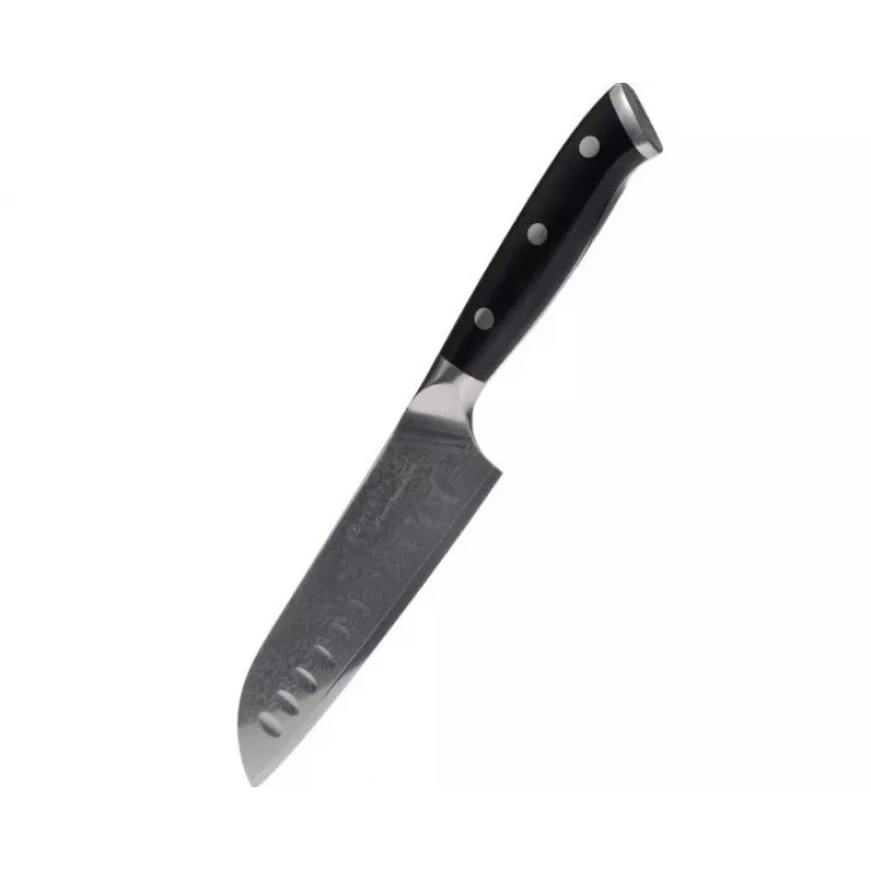 Kohersen Elegance Ebony Wood coltello Santoku acciaio damascato 12,7 cm
