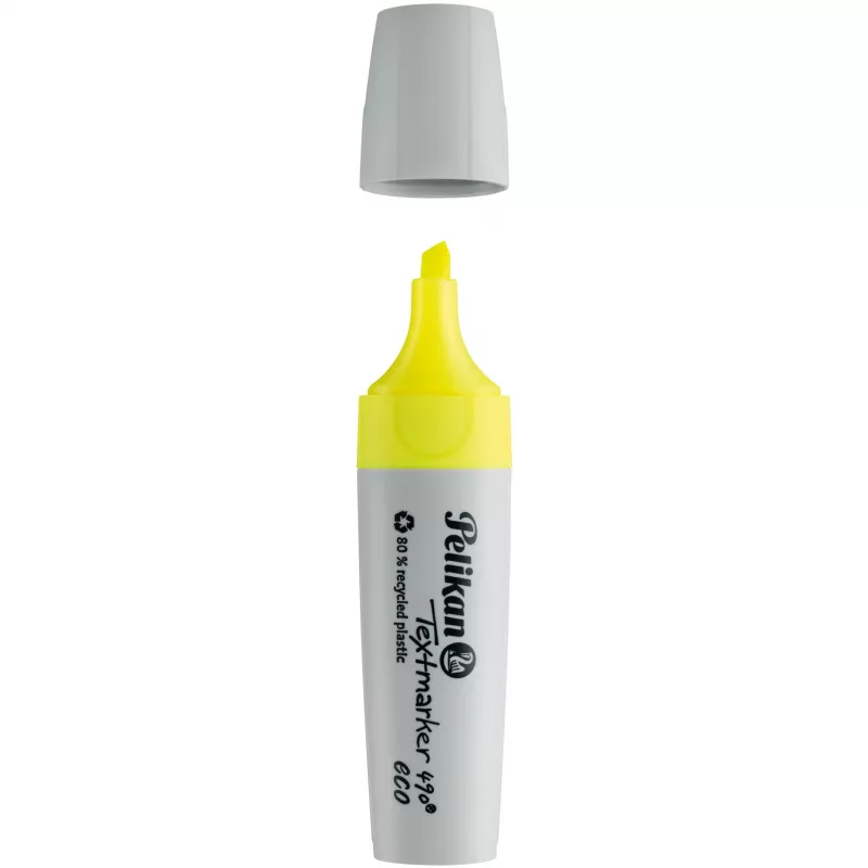 Evidenziatore Pelikan Textmarker 490 eco marker punta a scalpello giallo