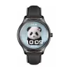 Smartwatch Colmi L28 con cinturino in silicone nero e pelle nero