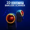 Qoltec 50857 lettore di codici a barre da tavolo cablato, 1D/2D, QR, USB, cavo da 1,75 m