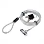 Lucchetto per laptop Logilink Nbs009 con chiave incl. 2 chiavi 15 mm