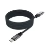Cavo magnetico intrecciato USB-C su USB-C FIXED FIXDBM-CC2-GR, USB 2.0, guaina intrecciata, lunghezza fissa, grigio