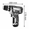 Bosch GSR 10,8-2-LI Professional senza chiave nero, blu, rosso