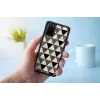 Custodia protettiva iKins per Samsung Galaxy S20+ — design piramidale nero