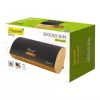 Maestro MR-1775-BLACK portapane nero, legno bambù, metallo