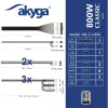 Alimentatore ATX Akyga Classic AK-C1-800 800 W, 80 PLUS, PFC attivo, ventola 120 mm