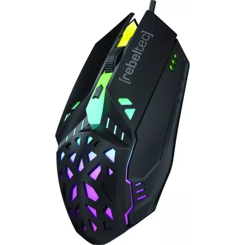 Mouse gaming con filo Rebeltec SHARK — design ergonomico, sensore ottico