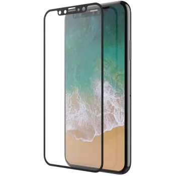 Protezione schermo in vetro temperato Devia Van Entire View antiriflesso per iPhone XS Max 6.5 nero