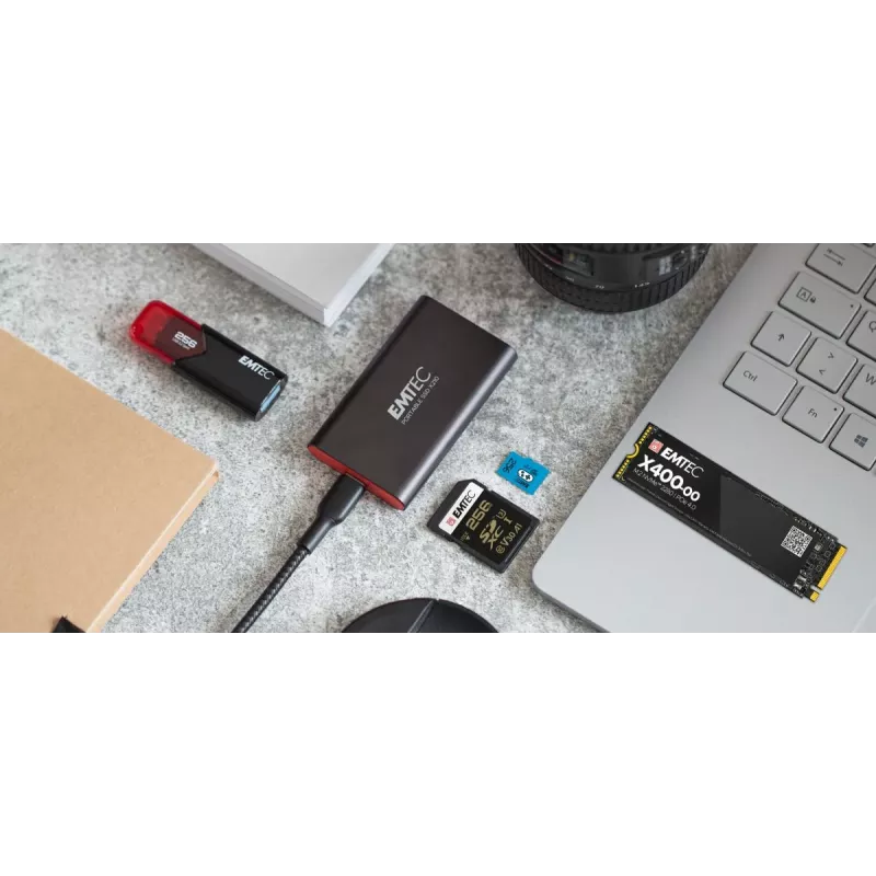 Emtec X210 ELITE 2 TB USB Type-C 3.2 Gen 2 (3.1 Gen 2) nero, rosso
