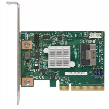 Supermicro - controller di memoria - NVMe Retimer - PCIe 4.0 - low-profile - PCIe 4.0 x8 - per A+ Server 2124, SuperServer Ultra SYS-220, ULTRA SuperServer SYS-220, SYS-620