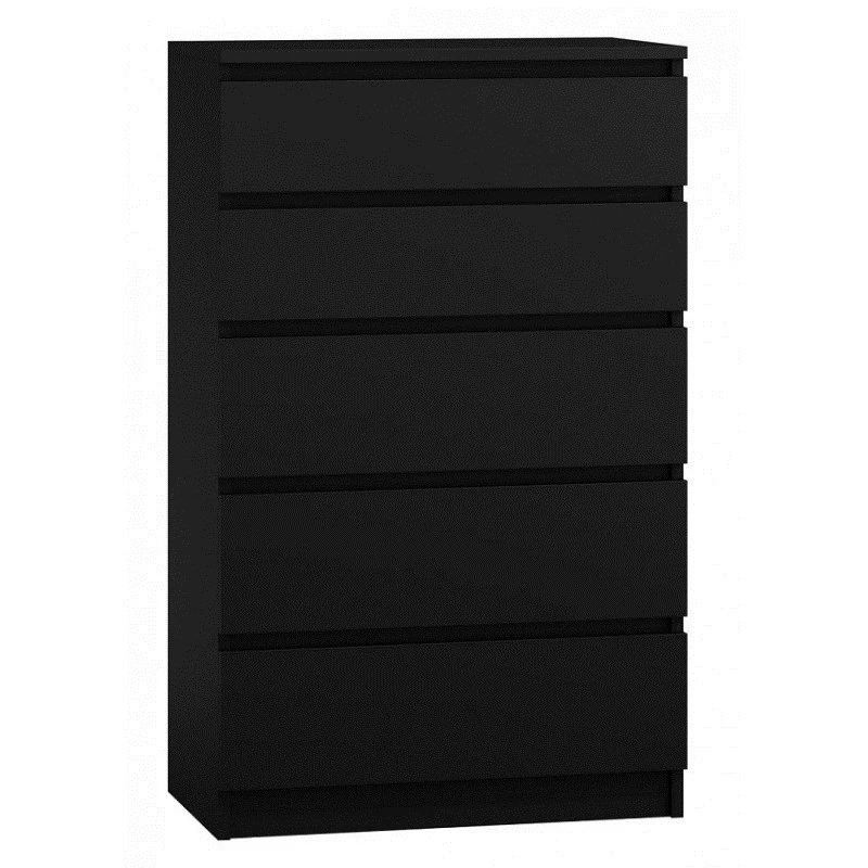 Cassettiera Top e Shop M5 CZERŃ, 5 cassetti, nero, 700×400×1120 mm, truciolare