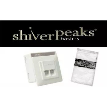 Presa di rete ShiverPeaks BASIC-S Cat. 5e 2 porte a incasso