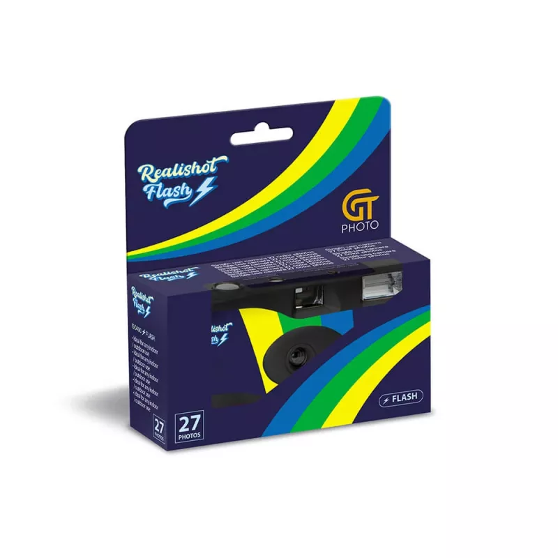 Fotocamera compatta per pellicola GT Photo GT27FL 135 mm nero blu 31 mm