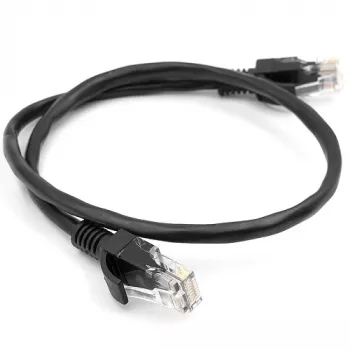 Cavo Cat5E UTP, 0,5 m, nero