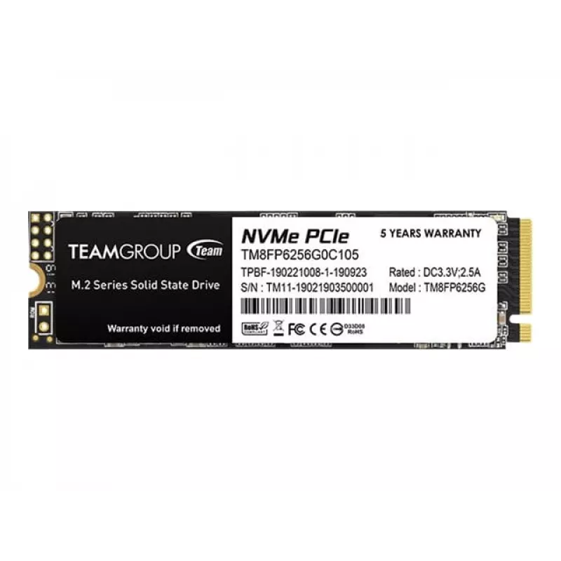 Team Group MP33 - SSD - 256 GB - interno - M.2 2280 - PCIe 3.0 x4 (NVMe)