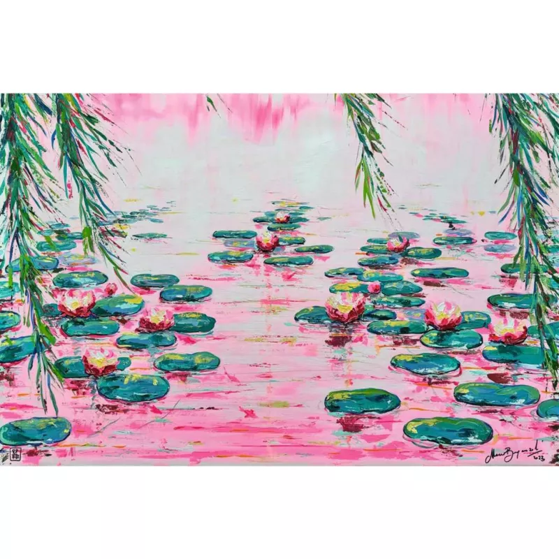 Puzzle 4000 pezzi Ravensburger Pink Water Lilies di Mauro Bergonzoli