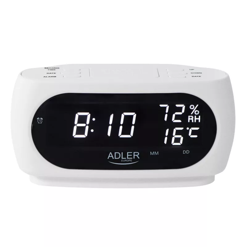 Adler AD 1186W sveglia digitale nero, bianco