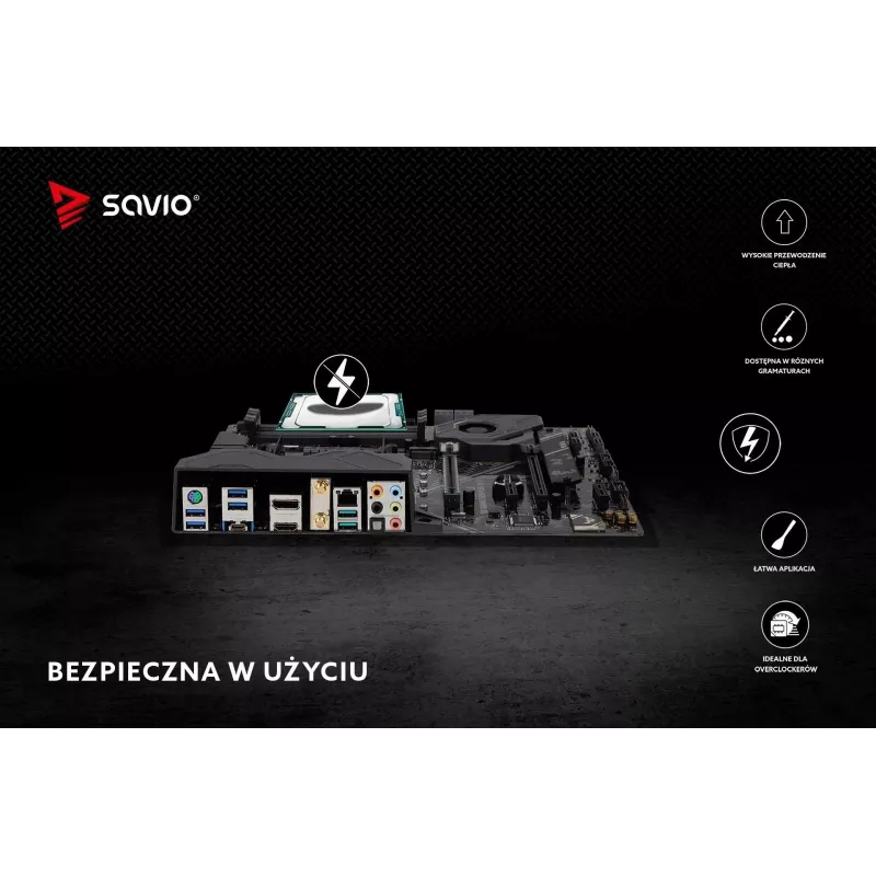 Pasta termica SAVIO TG-03 13,5 W/m·K, 2 g — pasta termica