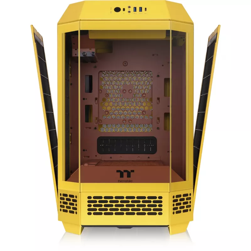 Case Mini Tower THERMALTAKE The Tower 250 Butter Caramel — microATX/Mini-ITX, supporto ATX, case compatto