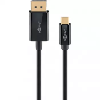 Cavo Goobay USB-C a DisplayPort – connettori placcati oro, risoluzioni Ultra HD fino a 4K @ 60 Hz, adattatore Type-C Thunderbolt 3/4 a DP compatibile con